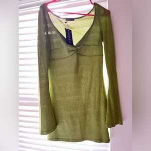 Lime green dress